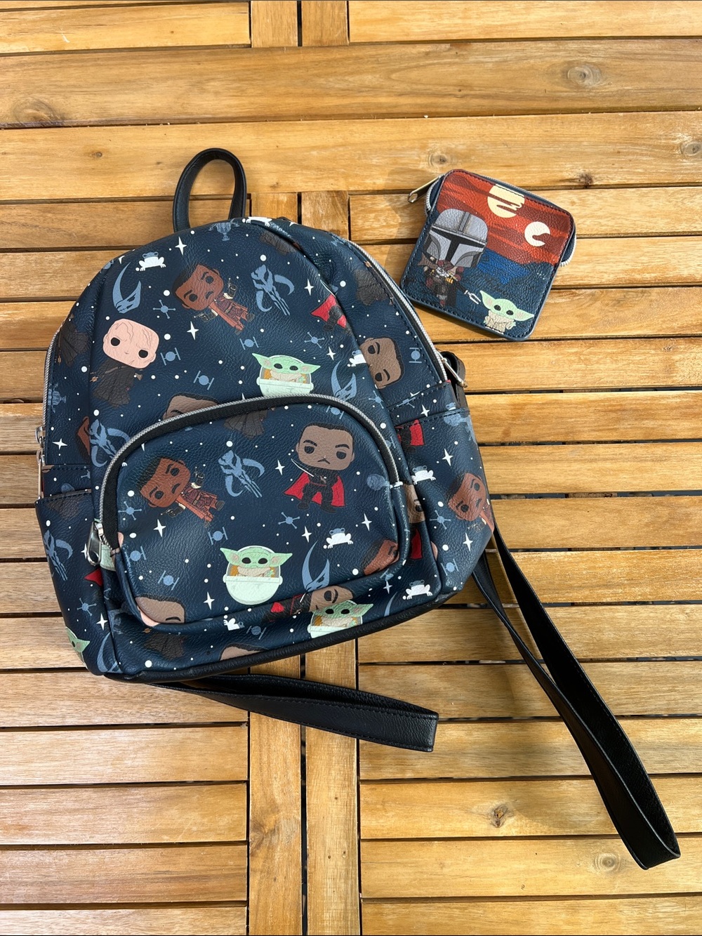 The Mandalorian Funko POP Mini Backpack and Wallet